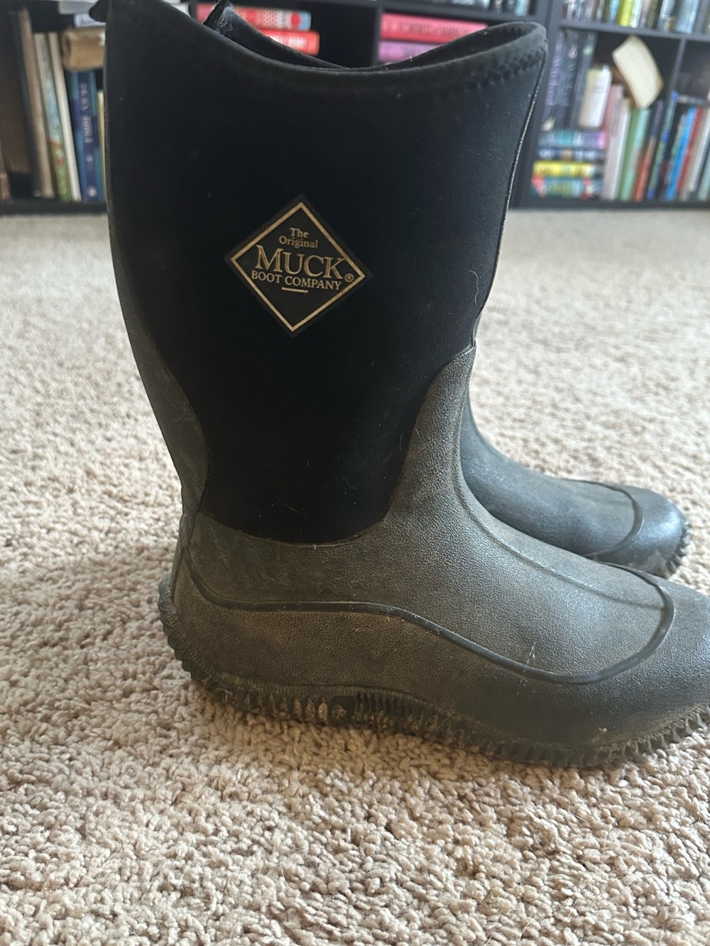 Muck Boot Company Classic Black Waterproof Boots- women’s 8, kids 6